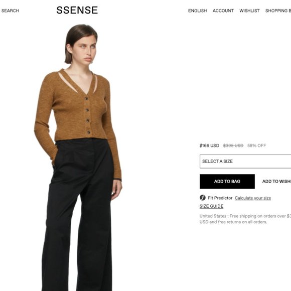 🚫SOLD Proenza Schouler White Label Mélange Knit Cropped Cardigan - Picture 8 of 9